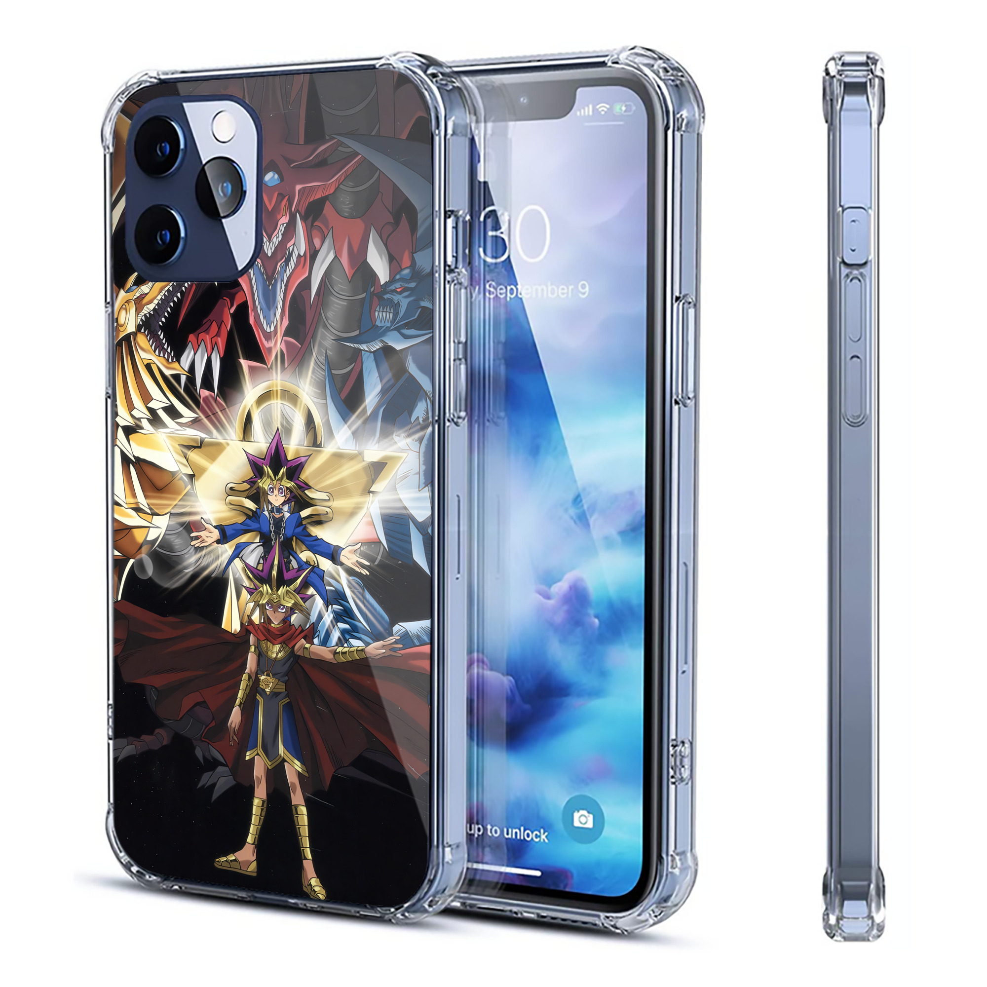 （画像用） 遊☆戯☆王 Yu-Gi-Oh! 【iPhone 12シリーズ対応】透明スマホケース（クリアソフトケース）